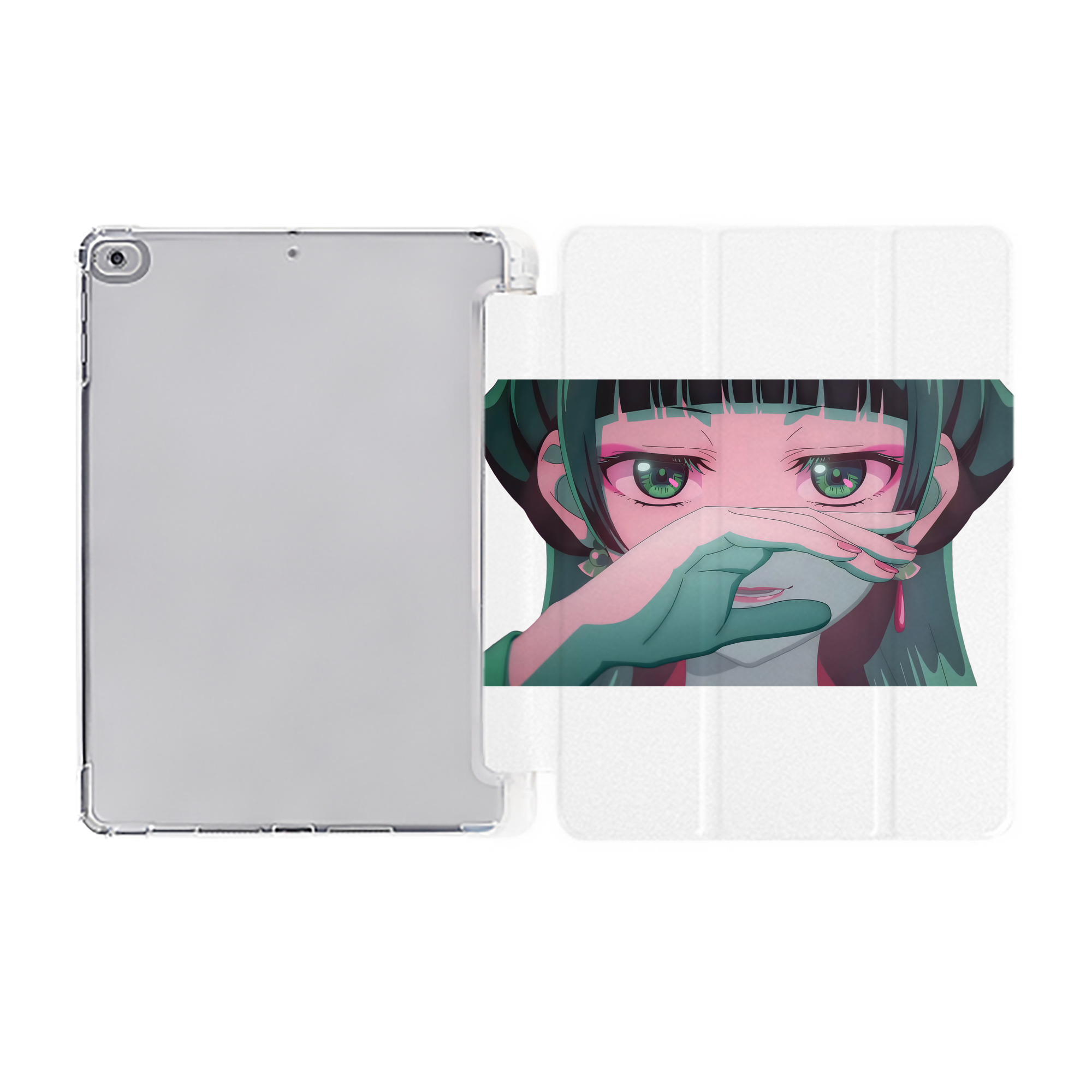 （画像用） 薬屋のひとりごと The Apothecary Diaries IPad ケース ペン収納付き 三つ折りスタンド PUレザー×シリコン 対応機種9.5/10.5/10.9インチ